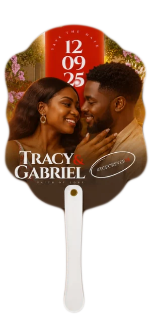 Tracy & Gabriel Wedding Hand Fan